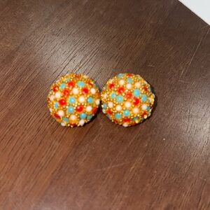 Hattie Carnegie signed clip on earrings, gold